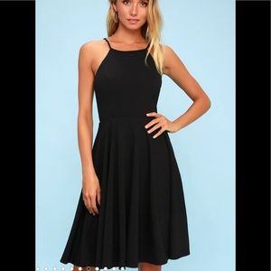 Lulus Black Midi Dress